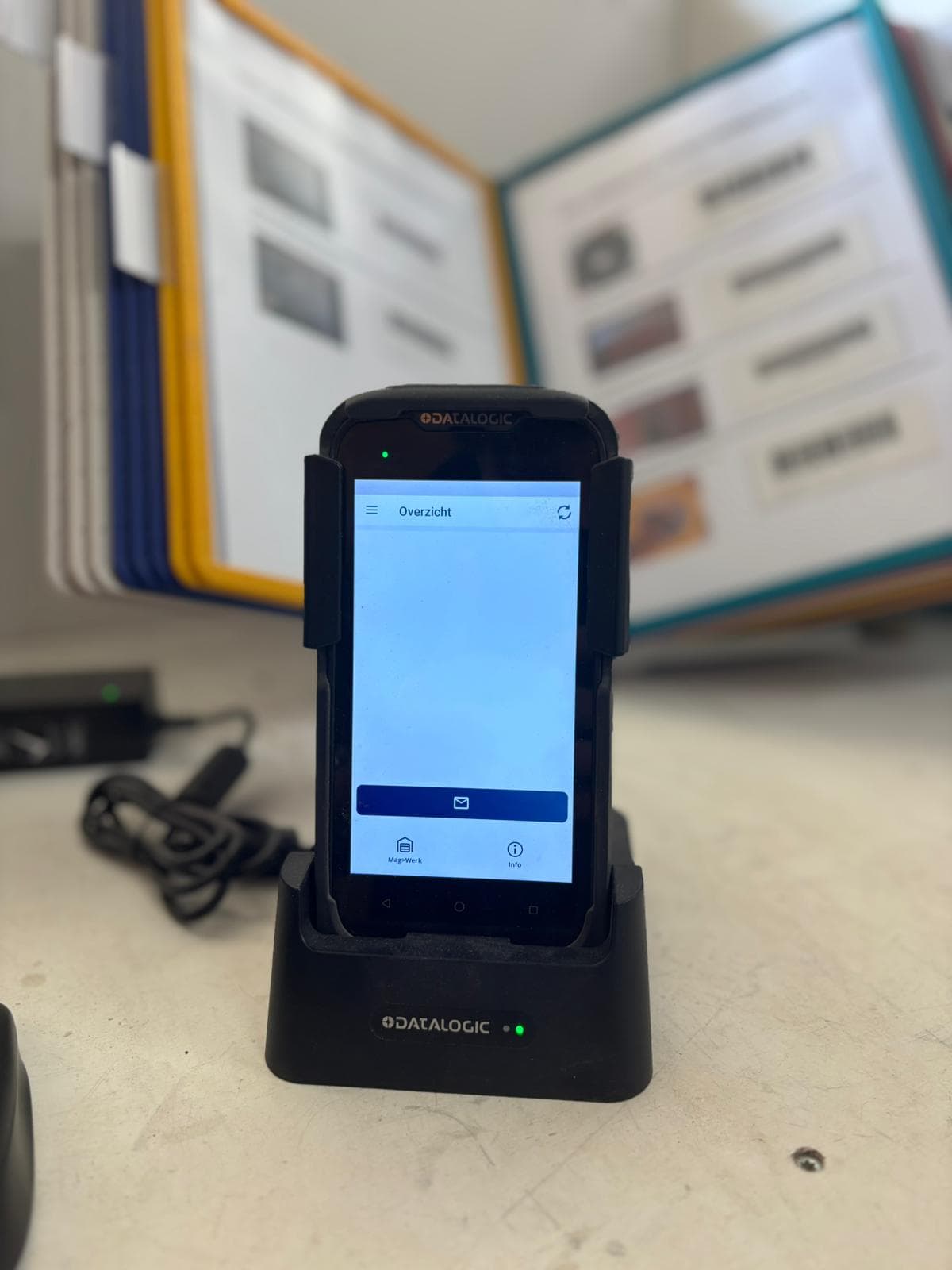 ScanWerkApp in gebruik op een mobiel apparaat